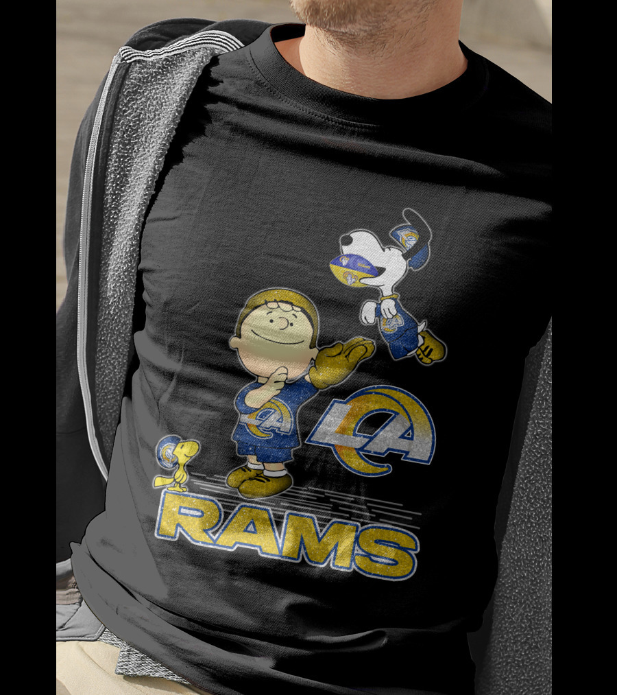 Snoopy And Friends Celebrate Los Angeles Rams With Team Spirit T-Shirt