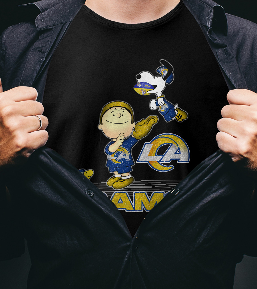 Snoopy And Friends Celebrate Los Angeles Rams With Team Spirit T-Shirt