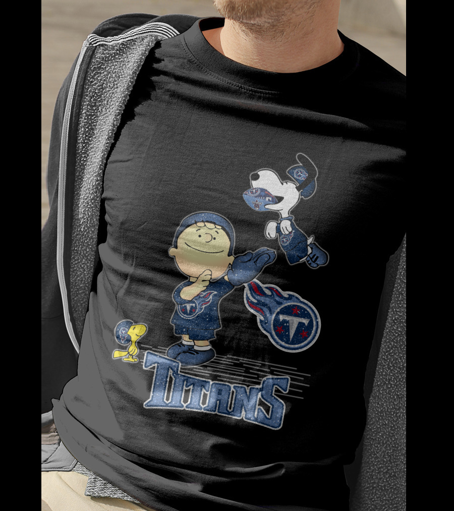 Snoopy Titans Love Tennessee Football Peanuts T-Shirt