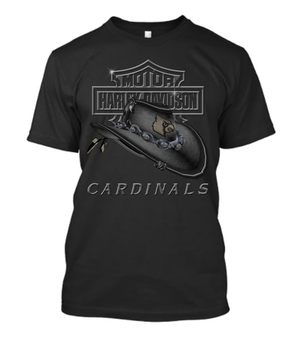 Harley Davidson Louisville Cardinals Hat T-Shirt