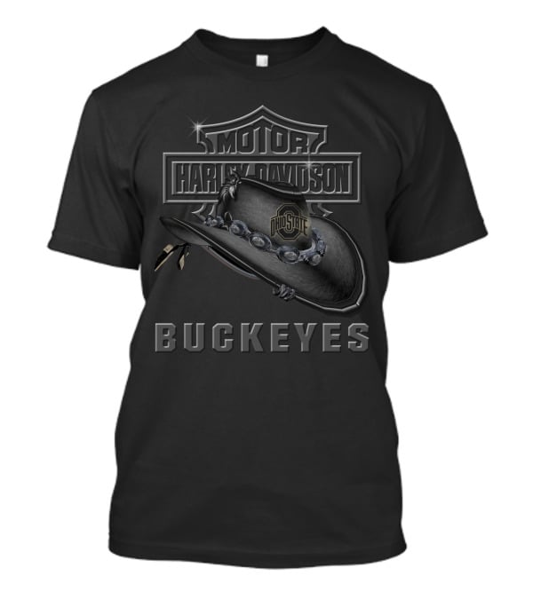 Motor Harley Davidson Ohio State Buckeyes Hat T-Shirt