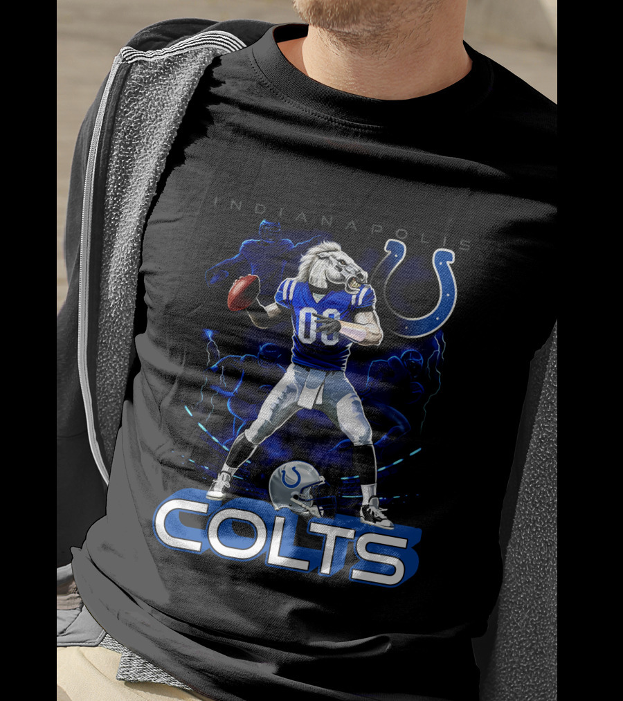 Indianapolis Colts Football Horse Quarterback 03 T-Shirt