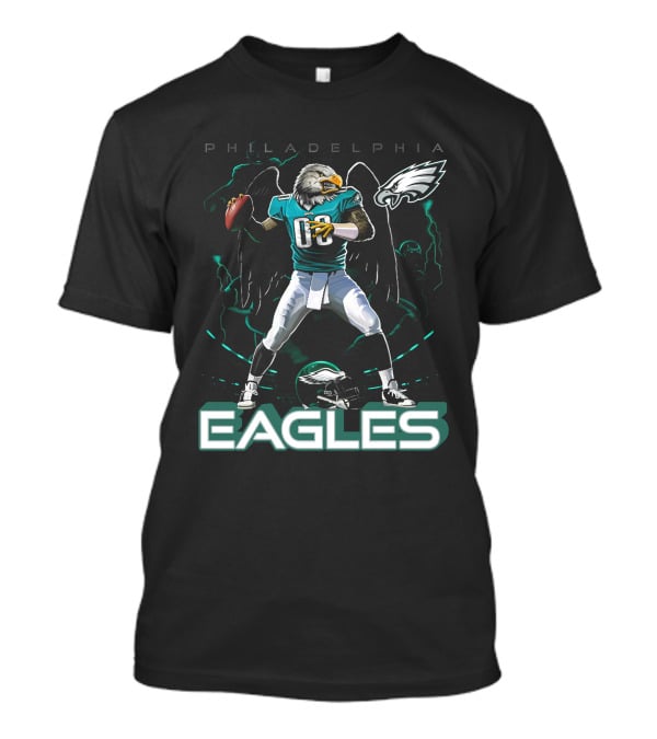 Philadelphia Eagles Football Eagle Mascot Quarterback T-Shirt