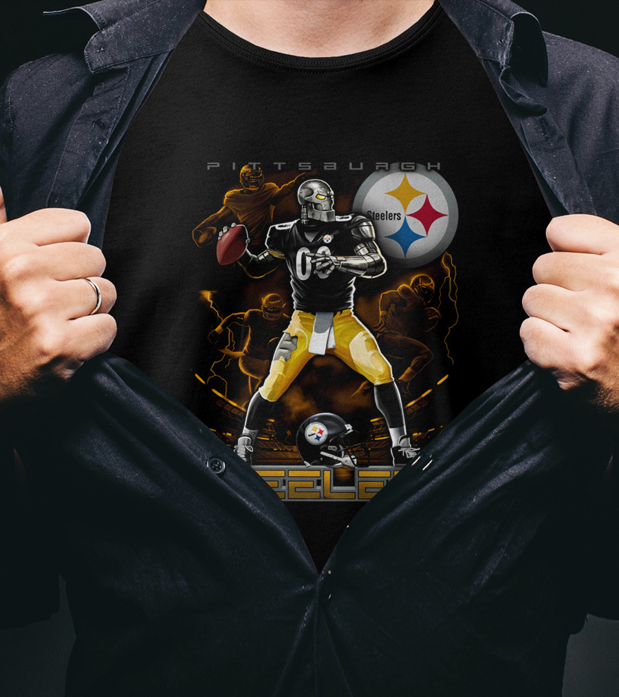 Pittsburgh Steelers Football Team Graphic With Iconic T-Shirt