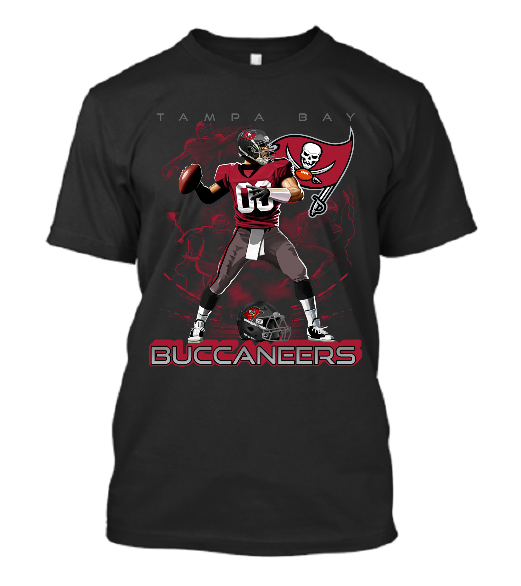 Tampa Bay Buccaneers Football Quarterback T-Shirt