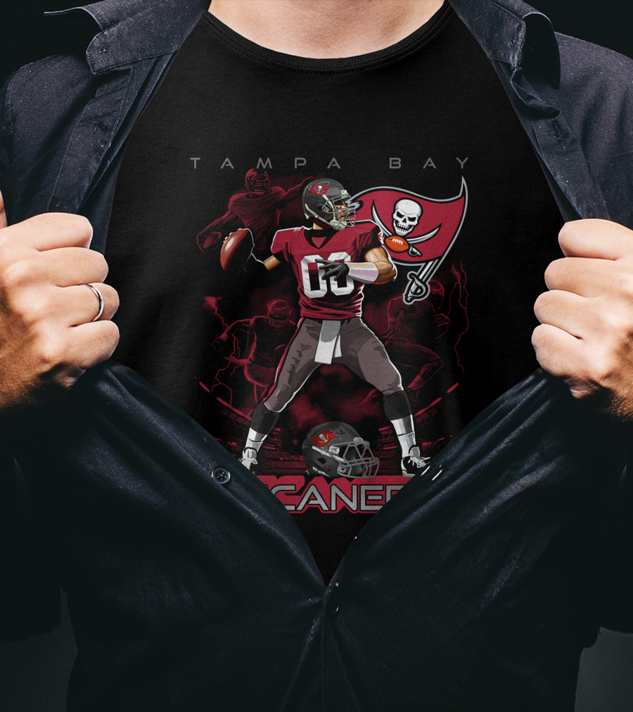 Tampa Bay Buccaneers Football Quarterback T-Shirt