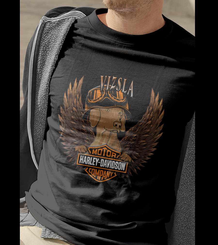 Harley Davidson Vizsla Wings Motor Company T-Shirt