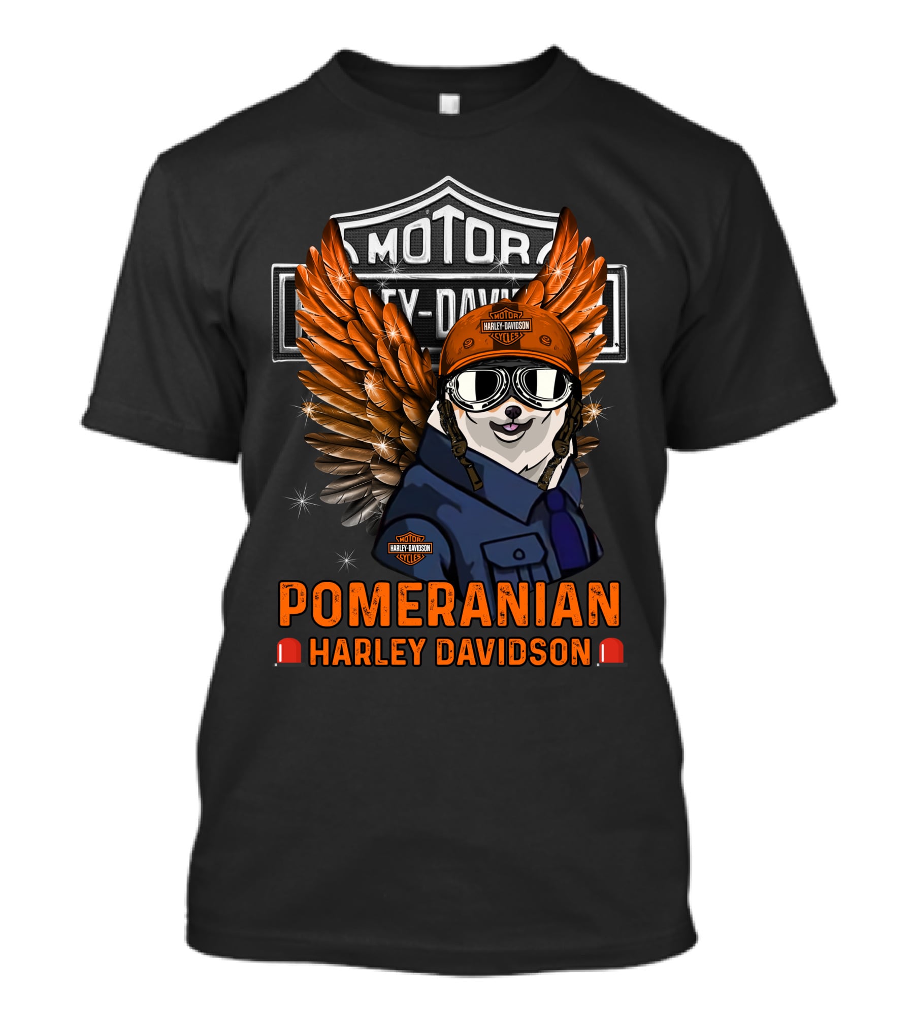 Motor Harley Davidson Pomeranian Harley Davidson T-Shirt