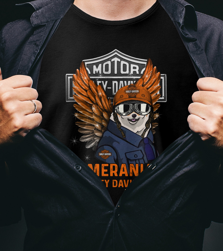 Motor Harley Davidson Pomeranian Harley Davidson T-Shirt