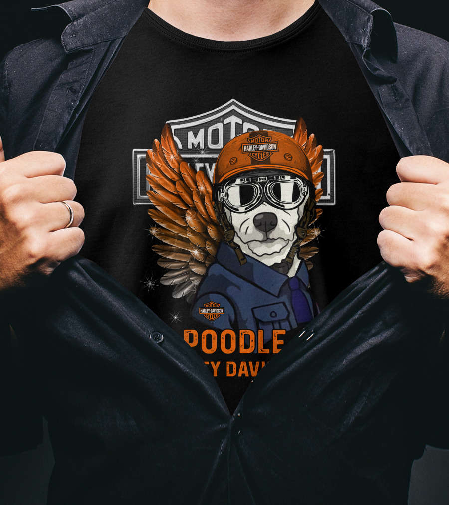 Poodle Harley Davidson Motor Cycles T-Shirt