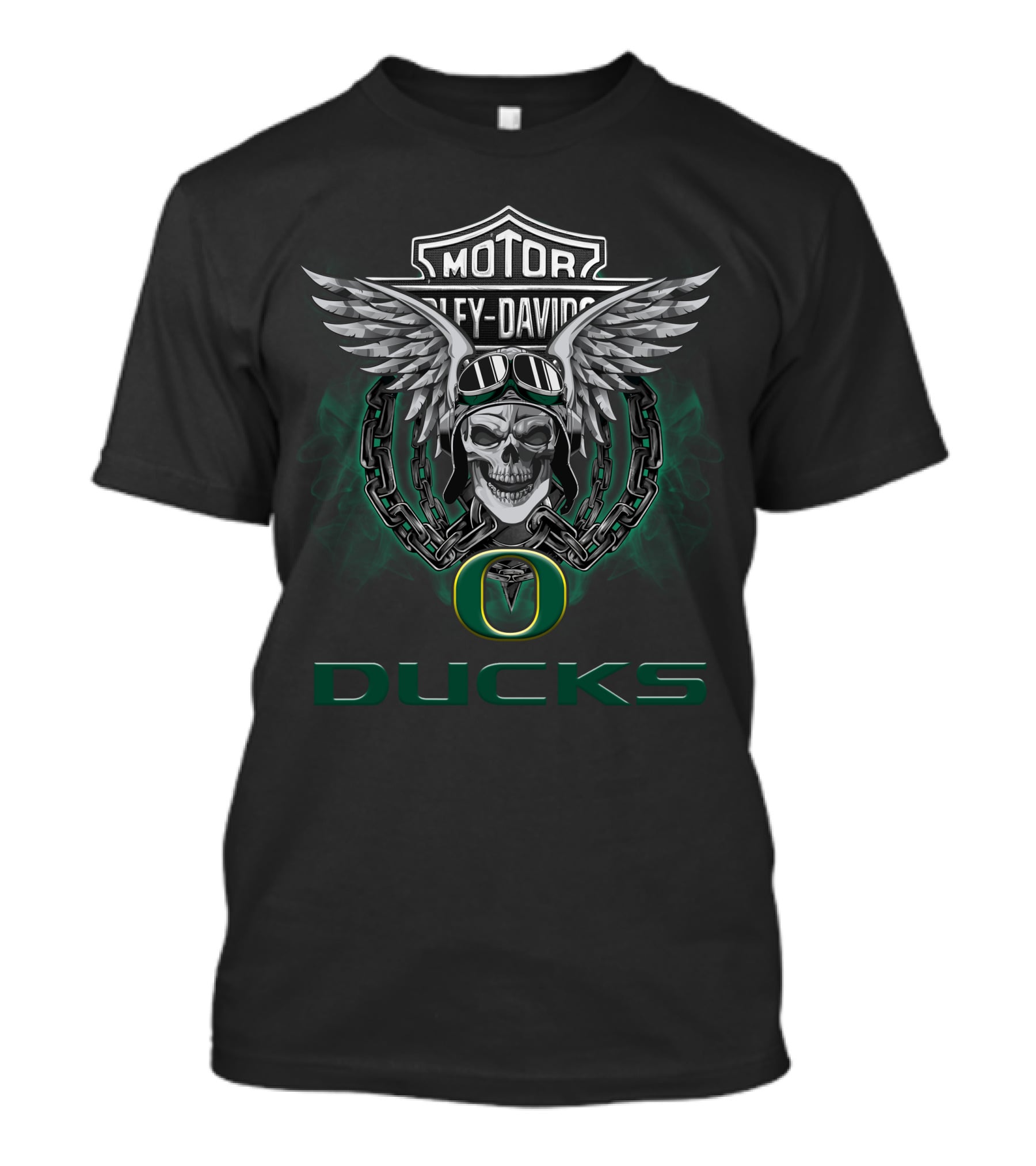 Hd Oregon Ducks Motor Harley Davidson Ncaa Football Fans T-Shirt