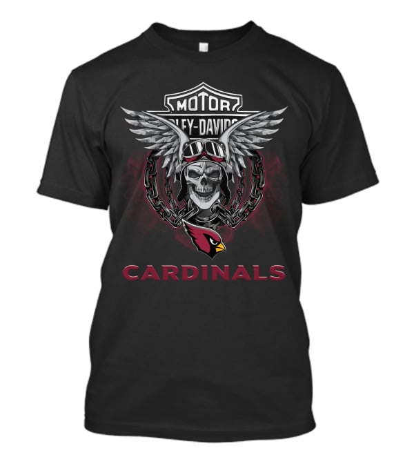 Motor Harley Davidson Cardinals Nfl Football Fans T-Shirt