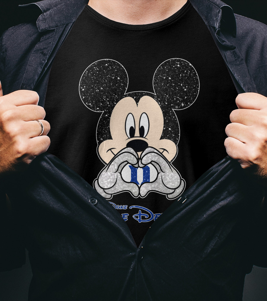 Mickey Heart Hands Duke Blue Devils T-Shirt