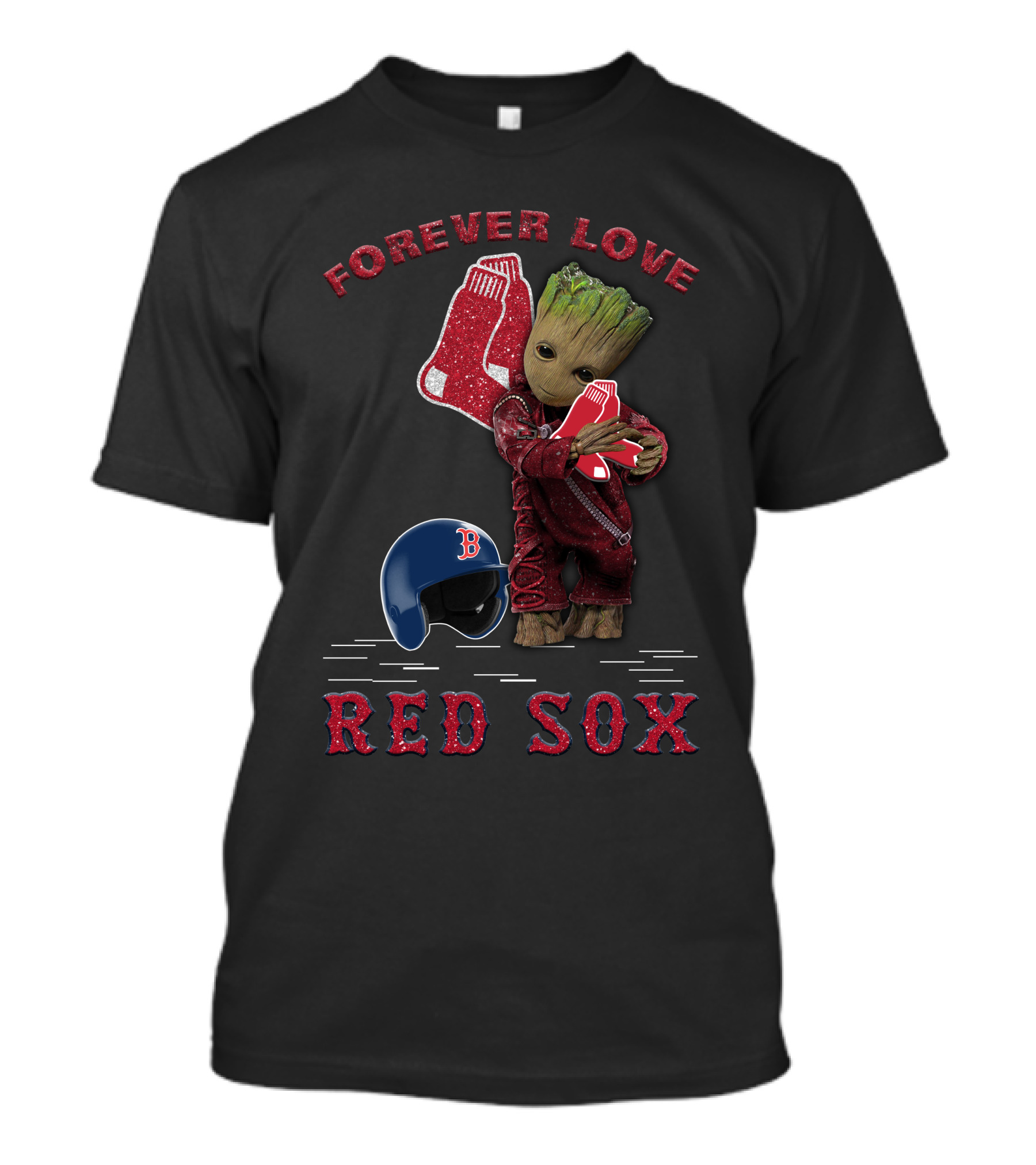 Forever Love Groot Boston Red Sox MLB Fans T-Shirt
