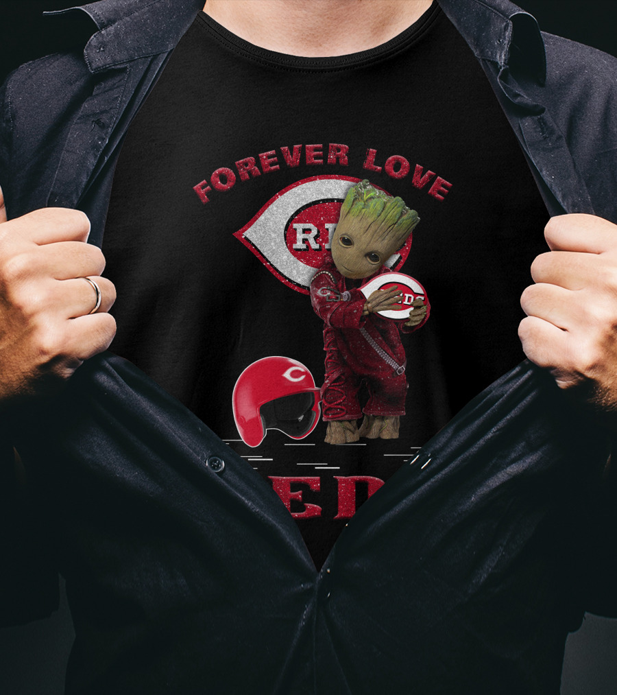 Forever Love Reds MLB Cincinnati Groot Fans T-Shirt