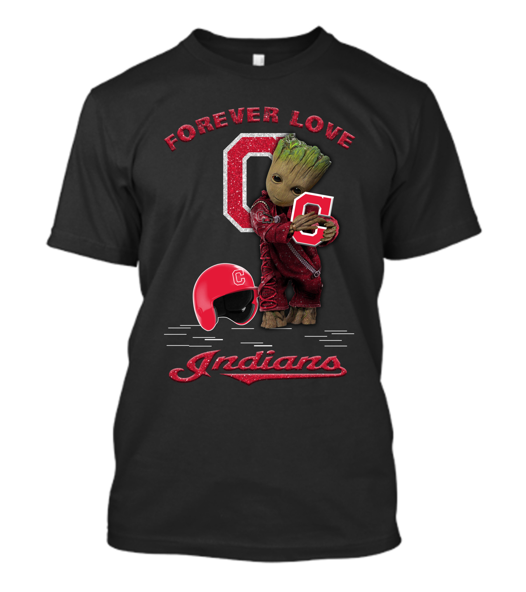Forever Love Groot Cleveland Indians MLB Fans T-Shirt