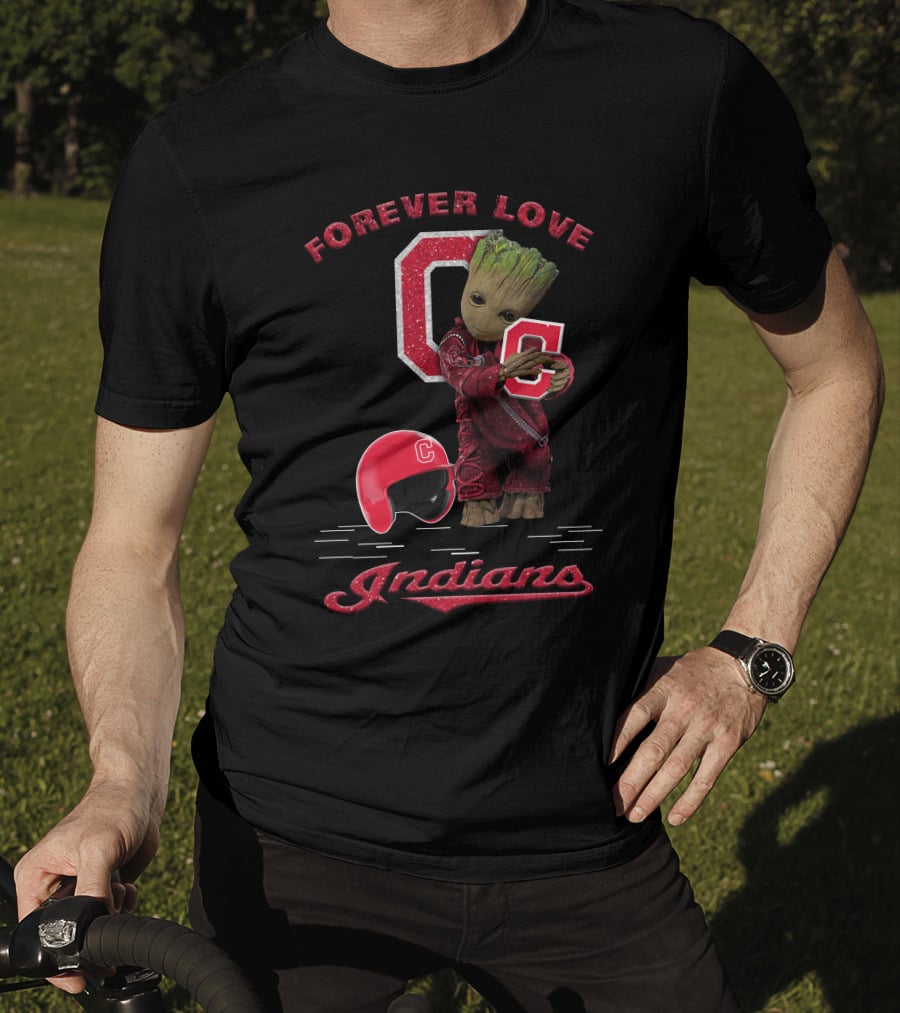 Forever Love Groot Cleveland Indians MLB Fans T-Shirt