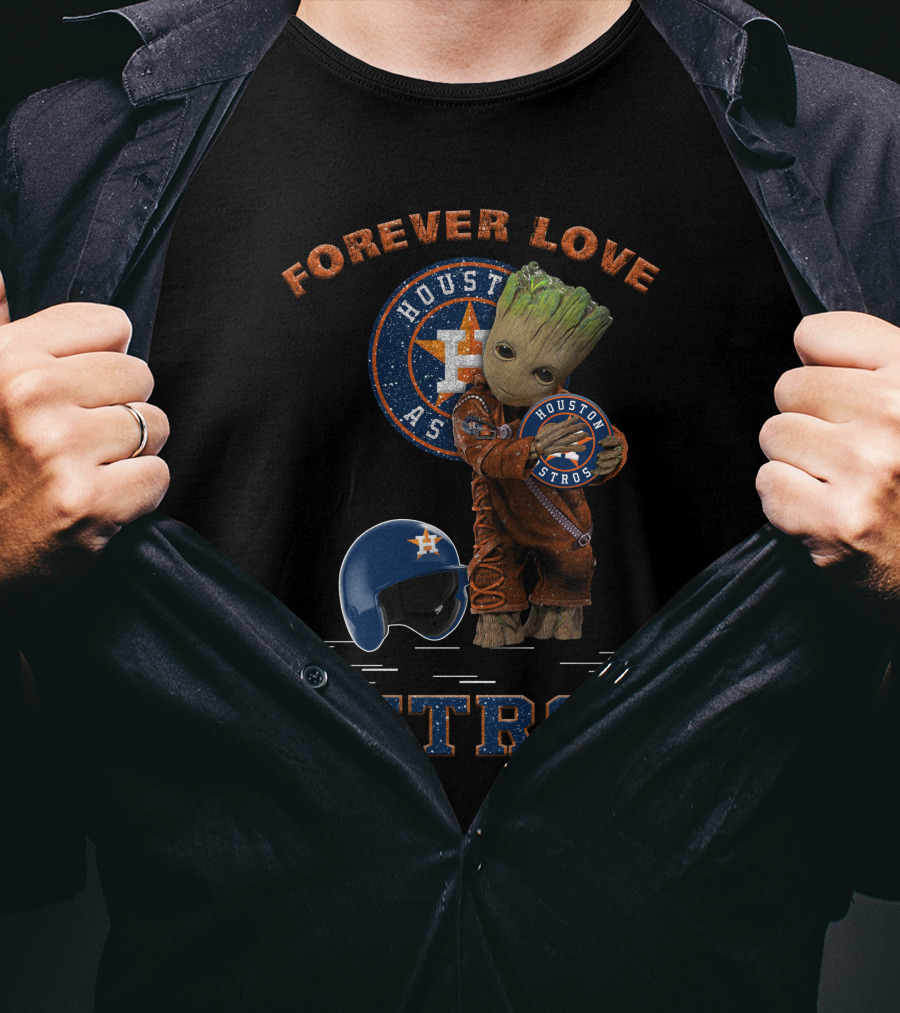 Forever Love Houston Astros MLB Fans Groot T-Shirt