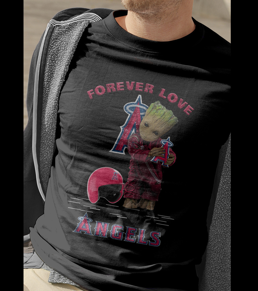 Forever Love Angels Groot Los Angeles MLB Fans T-Shirt