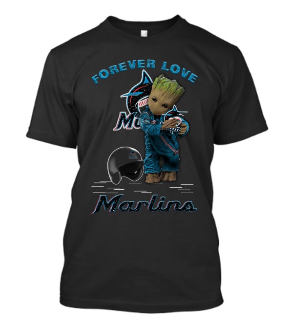 Forever Love Marlins Groot Miami Marlins Fans T-Shirt