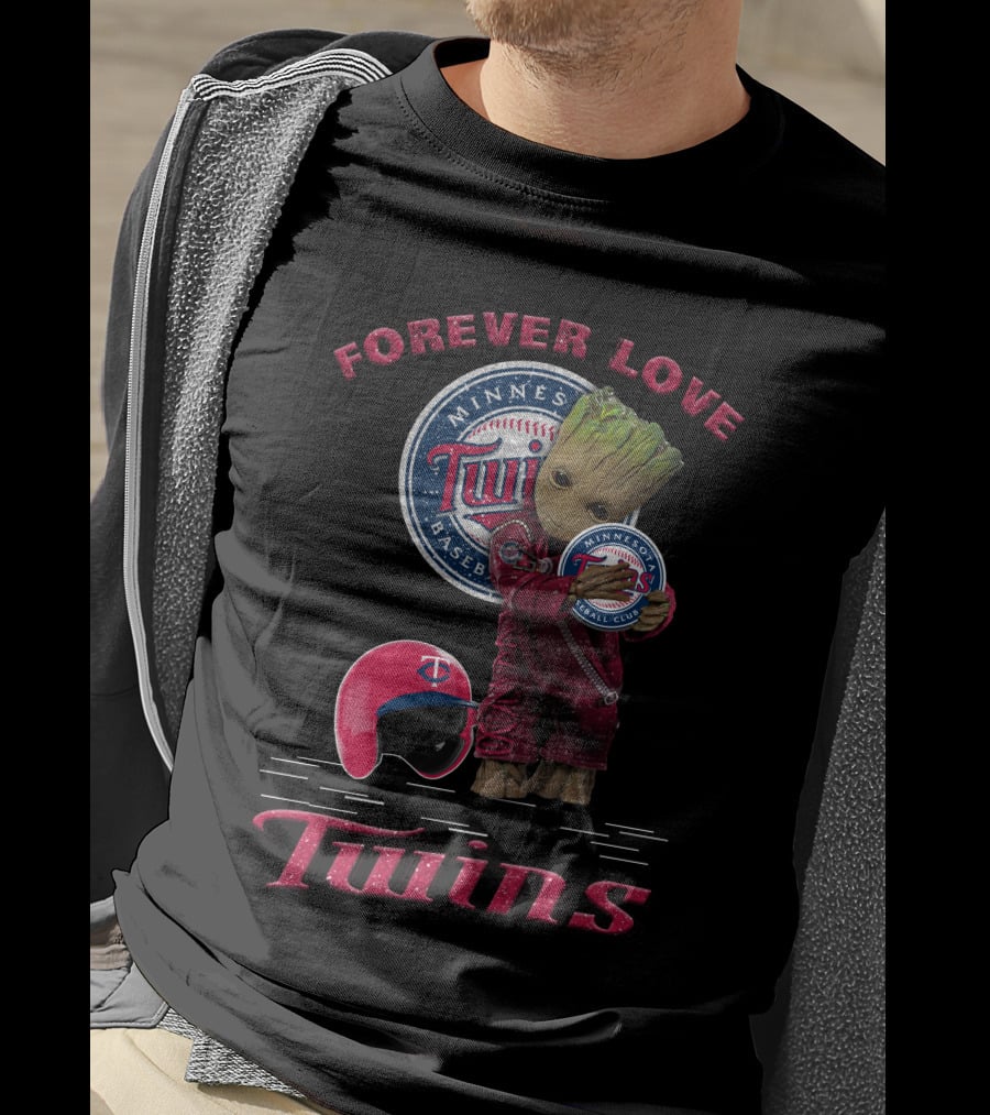 Forever Love Minnesota Twins MLB Baseball Groot Fan T-Shirt