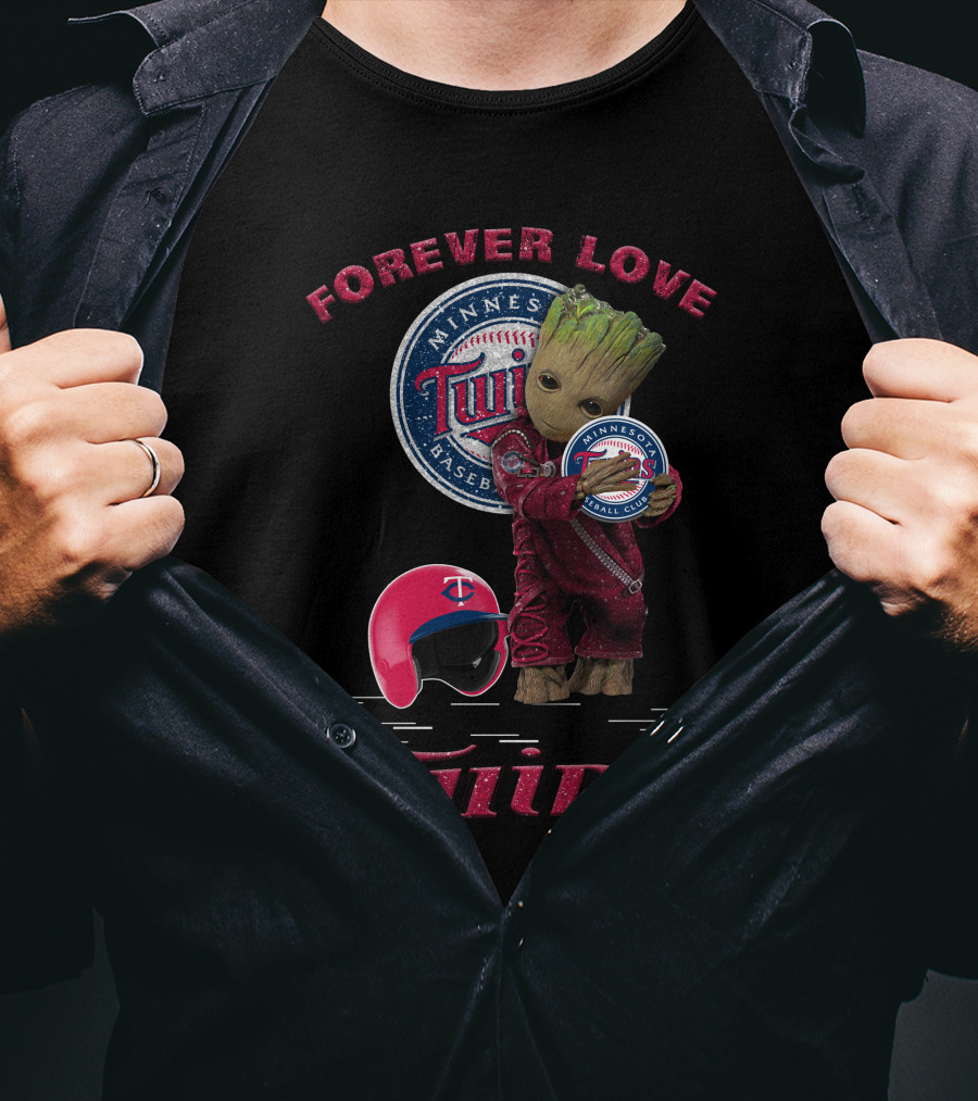 Forever Love Minnesota Twins MLB Baseball Groot Fan T-Shirt