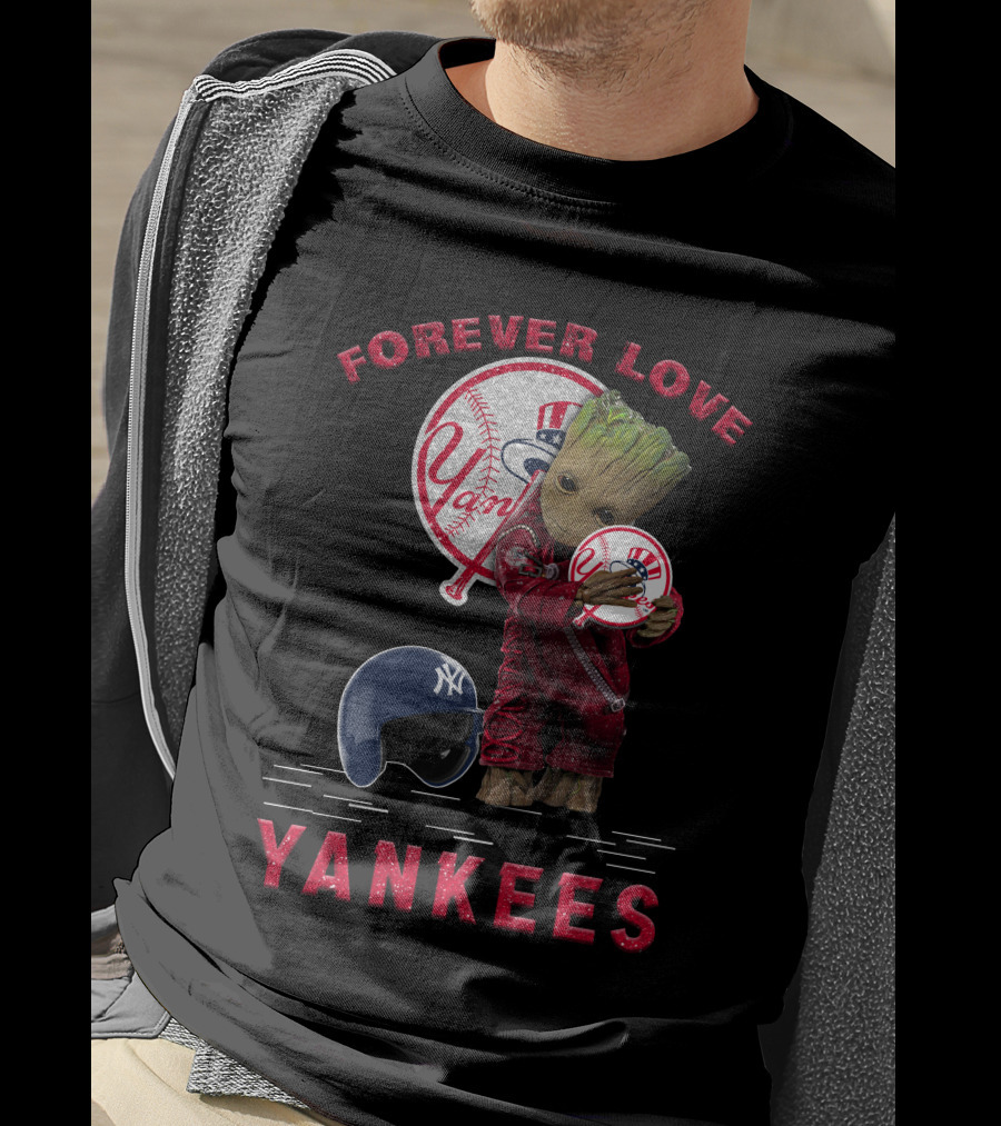 Forever Love Yankees Groot New York Yankees MLB Fans T-Shirt