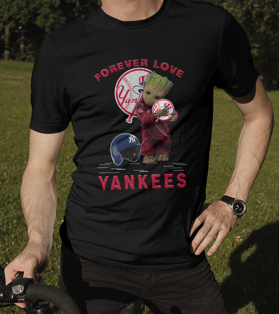 Forever Love Yankees Groot New York Yankees MLB Fans T-Shirt