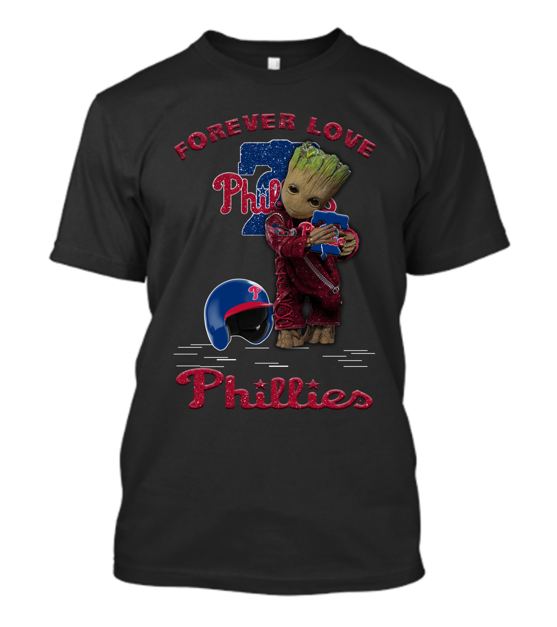 Forever Love Phillies Groot Philadelphia Baseball MLB Fans T-Shirt