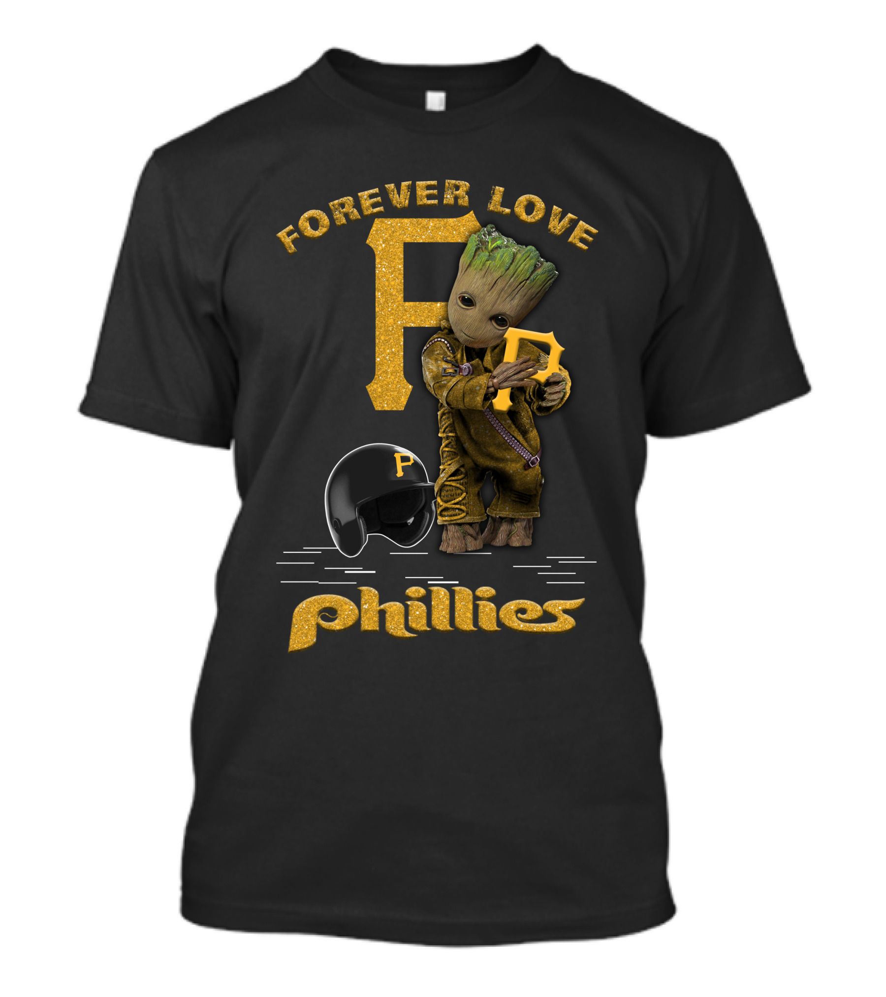 Forever Love Groot Phillies MLB Football Fans T-Shirt