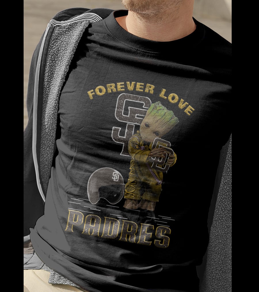 Forever Love Groot San Diego Padres MLB Fans T-Shirt