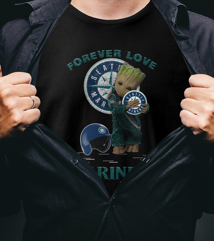 Forever Love Groot Seattle Mariners MLB Fans T-Shirt