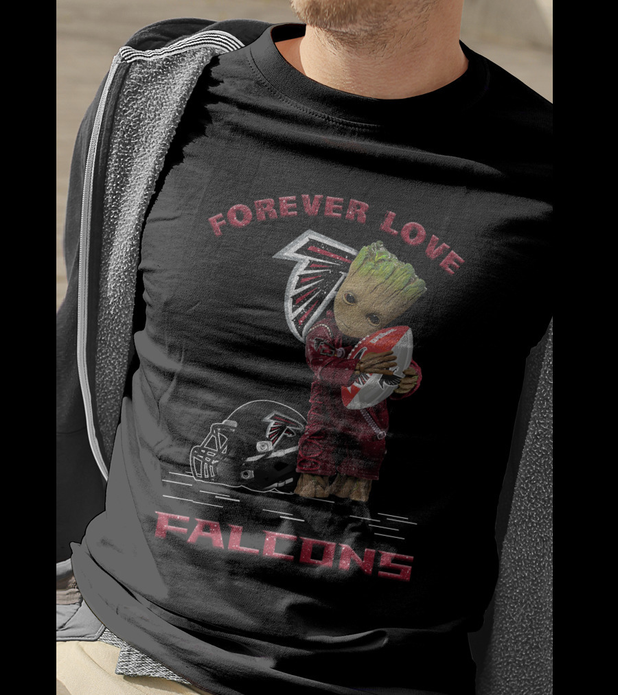 Forever Love Falcons Groot Football Atlanta T-Shirt