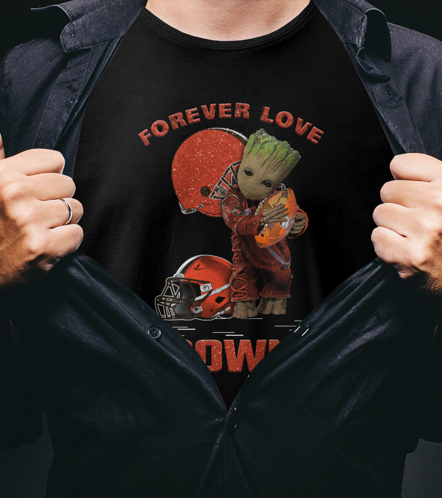Forever Love Browns Groot Football T-Shirt