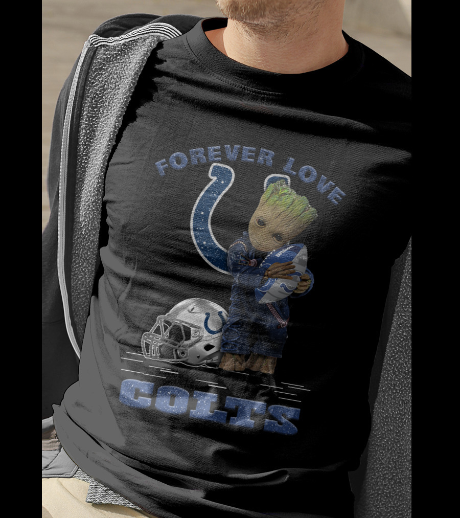 Forever Love Groot Indianapolis Colts Football T-Shirt