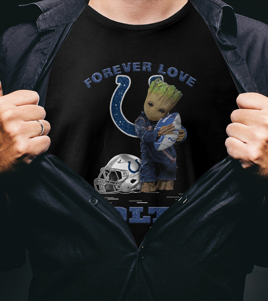 Forever Love Groot Indianapolis Colts Football T-Shirt