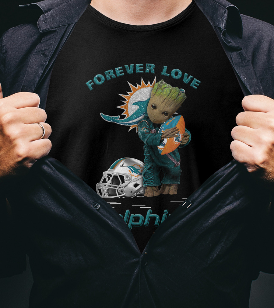 Forever Love Dolphins Groot Miami T-Shirt