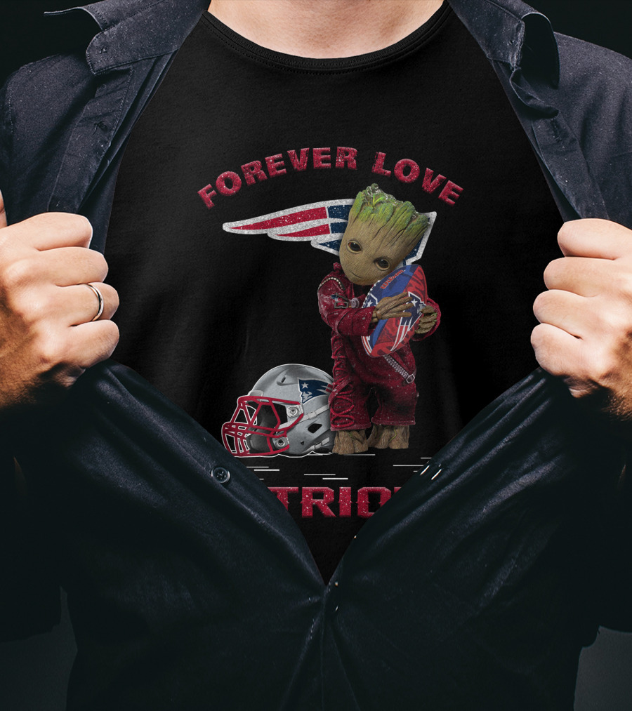 Forever Love Patriots Groot Football Fan T-Shirt