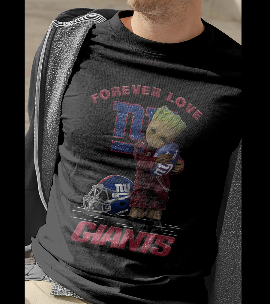 Forever Love Groot New York Giants T-Shirt