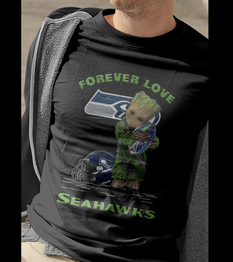 Forever Love Seahawks Groot Football Fan T-Shirt