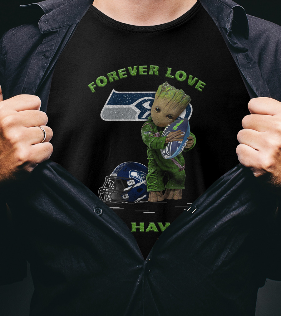 Forever Love Seahawks Groot Football Fan T-Shirt