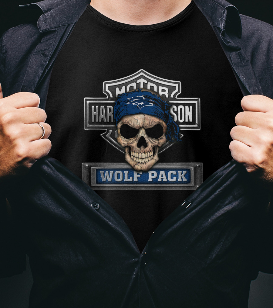 Harley Davidson Skull Bandana Nevada Wolf Pack T-Shirt