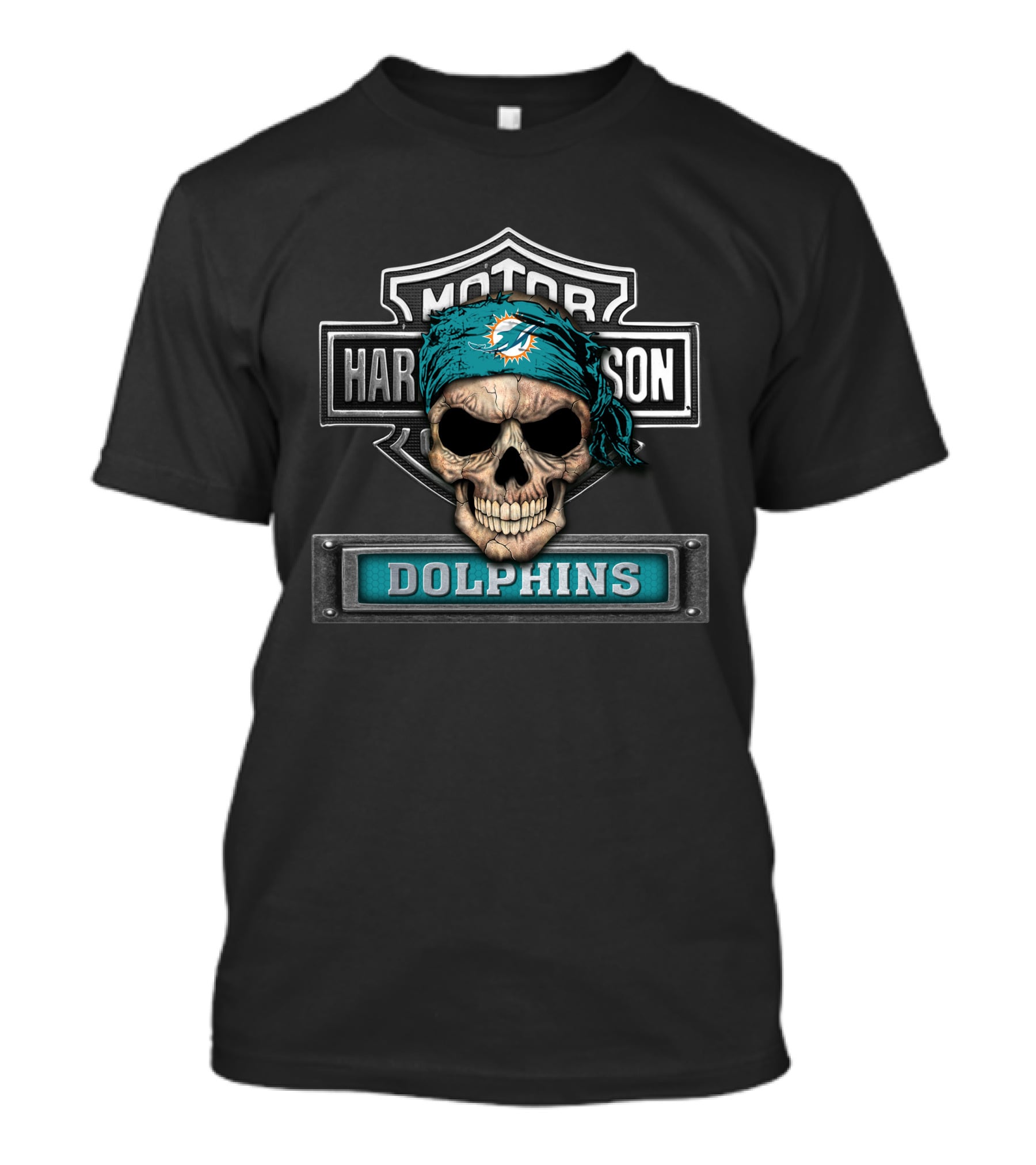 Motor Harley Davidson Dolphins Nfl Miami Dh 91 Hd T-Shirt
