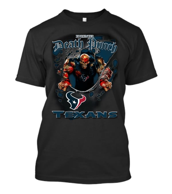 Five Finger Death Punch Houston Texans Nfl Football Fans T-Shirt