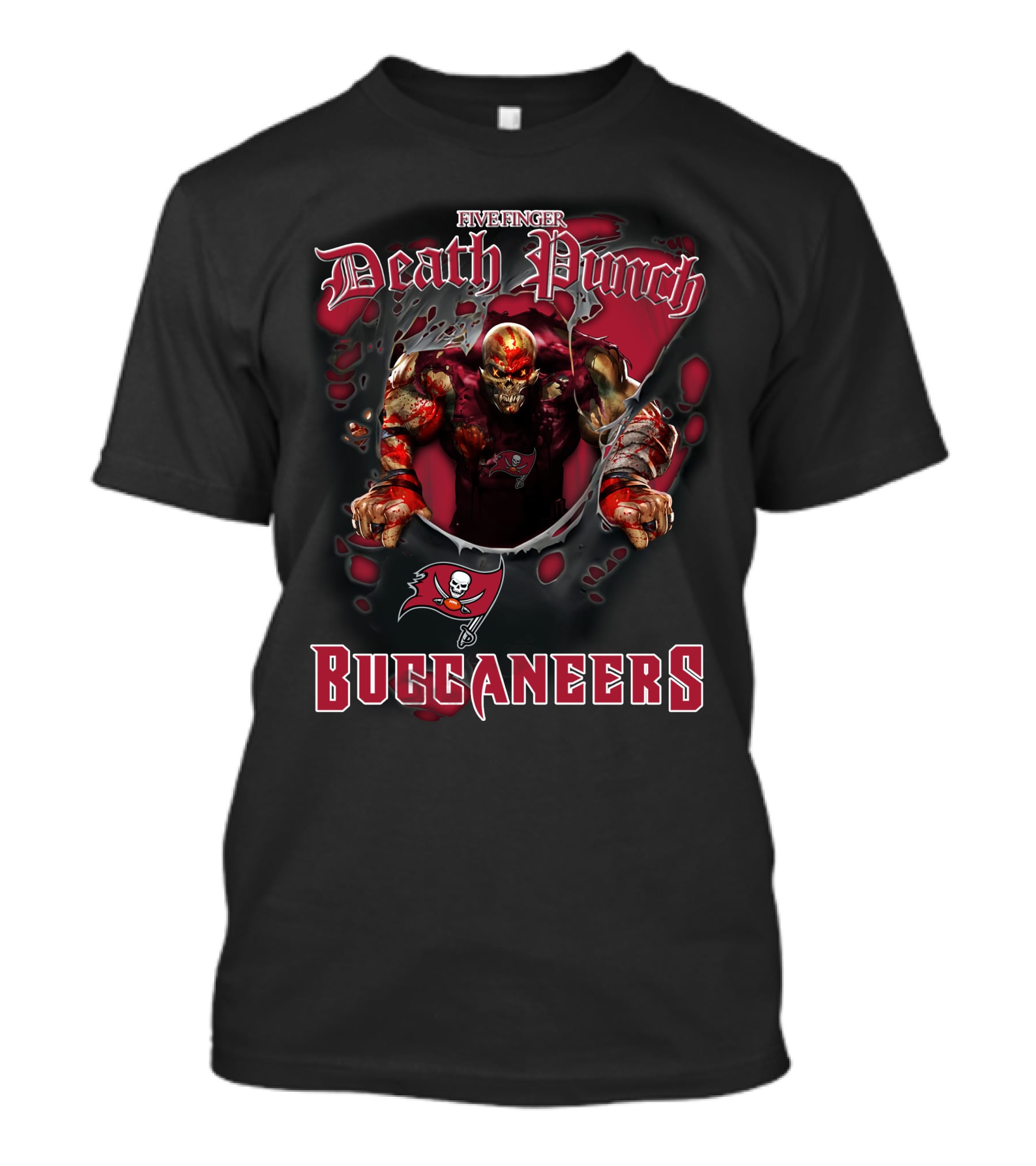 Five Finger Death Punch Nfl Buccaneers Tampa Bay Fans T-Shirt
