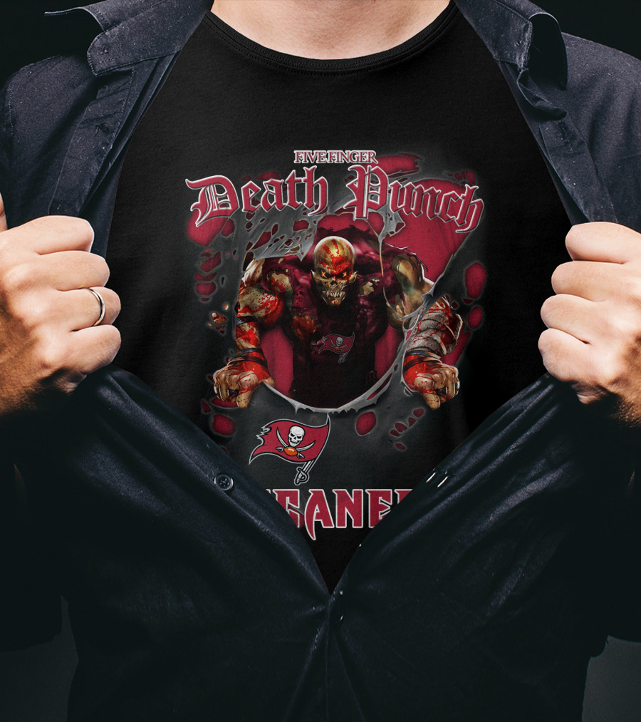 Five Finger Death Punch Nfl Buccaneers Tampa Bay Fans T-Shirt