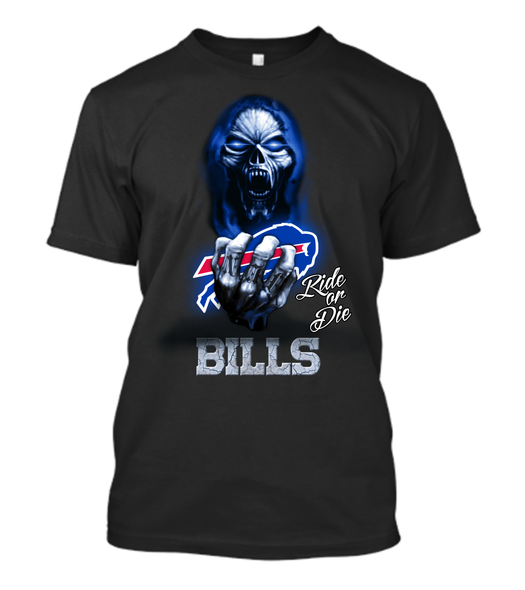 Buffalo Bills Ride Or Die Skull Nfl 146 Hd0004 T-Shirt