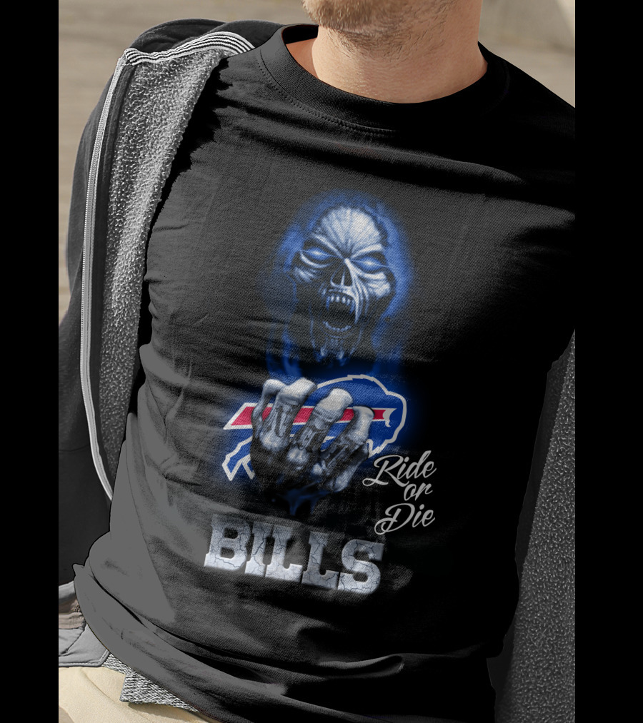 Buffalo Bills Ride Or Die Skull Nfl 146 Hd0004 T-Shirt