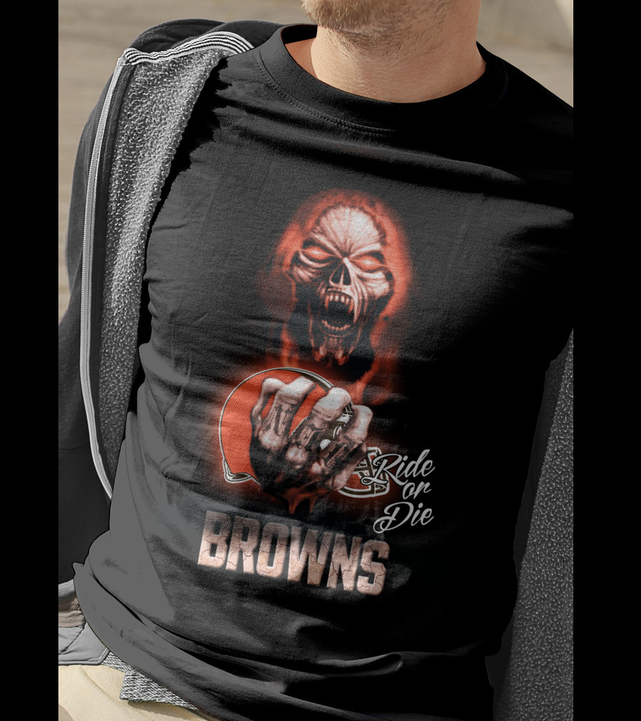 Browns Nfl Cleveland Ride Or Die 146 Hd0008 T-Shirt
