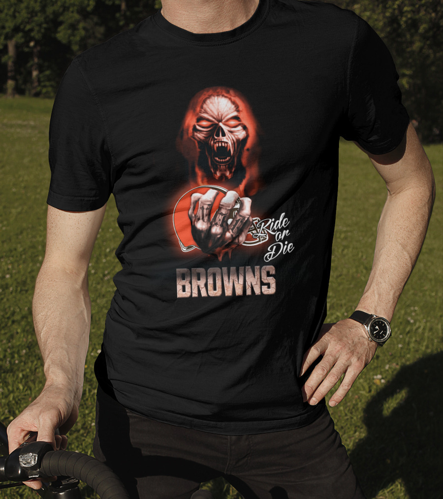 Browns Nfl Cleveland Ride Or Die 146 Hd0008 T-Shirt